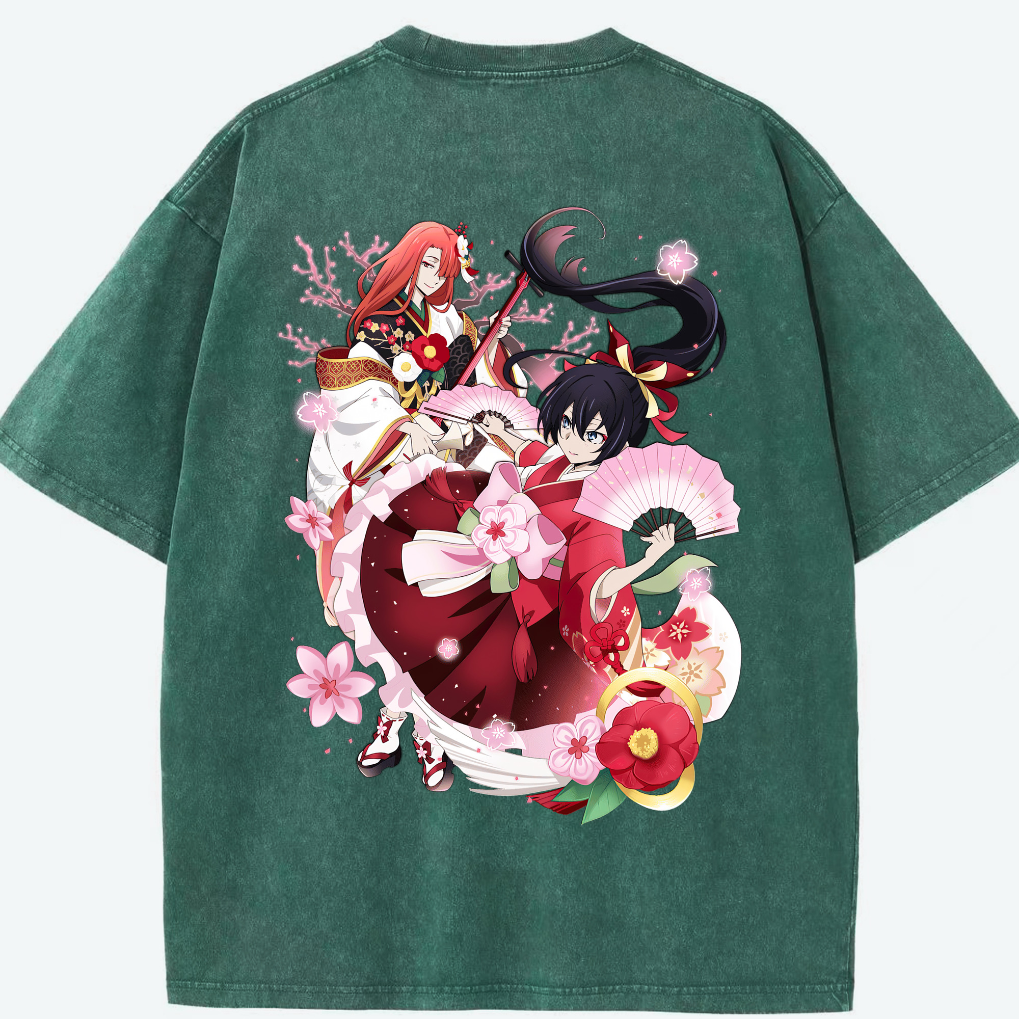 （画像用） 文豪ストレイドッグス Bungo Stray Dogs 綿100% ヴィンテージ風 半袖Tシャツ（背面プリント）
